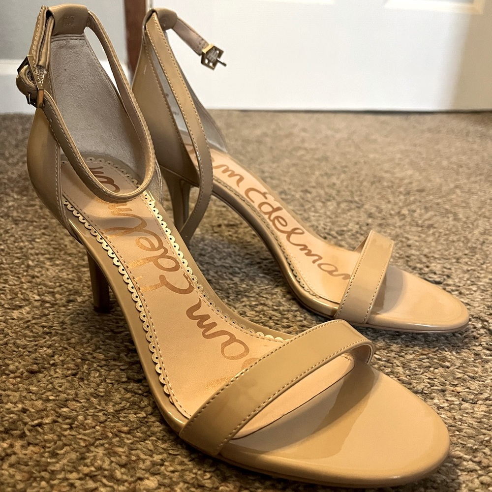 Sam Edelman strappy nude heels size 7
